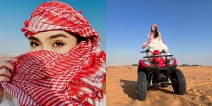 6 Potret Cantik Caitlin Halderman di Gurun Dubai, Pesonanya Sukses Bikin Jatuh Hati Nih!