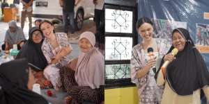 Selalu Tebar Kebaikan untuk Sesama, Ini Deretan Momen Yasmin Napper Jadi Relawan untuk Ibu-ibu Lansia