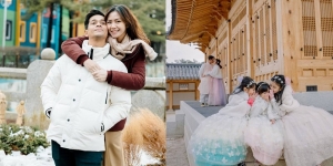 6 Potret Surya Insomnia Liburan ke Korea Selatan Bareng Keluarga, Host Arisan Bahagiakan Istri dan Anak