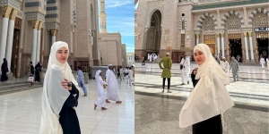 Kangen Suasana di Kota Madinah, Ini Deretan Potret Aaliyah Massaid di Masjid Nabawi Sebelum Beribadah Umroh ke Mekah! 