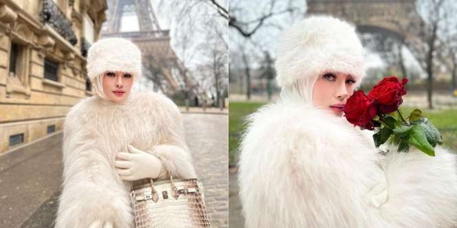 8 Potret Influencer Shella Saukia di Paris dengan OOTD Serba Bulu Sambil Jinjing Tas Hermes, Netizen Sebut Outfitnya Mirip Alpaca! 