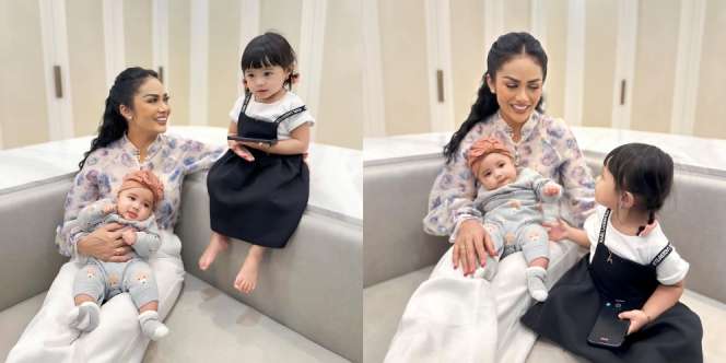 Punya Cucu yang Cantik dan Gemas, Ini 7 Potret Kris Dayanti Momong Ameena dan Baby Azurra