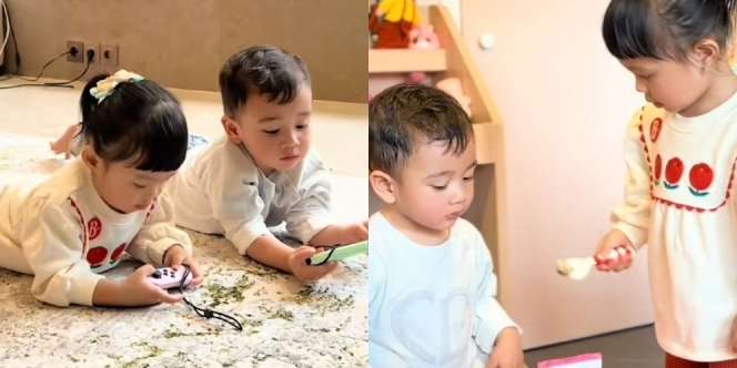 Potret Rayyanza dan Ameena Playdate di Rumah Baru Atta-Aurel, Vibesnya Kayak Anak Jaksel Lagi Ngapel