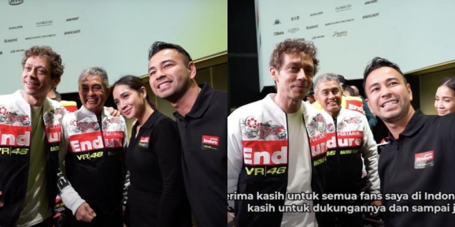 Beruntung Banget, Begini Momen Raffi Ahmad dan Nagita Slavina Bertemu dan Wawancarai Valentino Rossi
