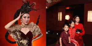 Pemotretan Sarwendah Bareng Anak-anaknya Menyambut Tahun Baru Imlek, Rambutnya Dibuat Mirip Naga