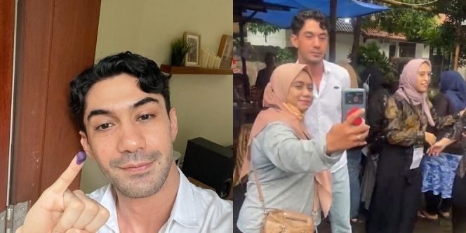 Momen Reza Rahardian Dihadang Fans saat Nyoblos di TPS, Jadi Pusat Perhatian