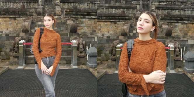 Liburan ke Borobudur, Ini Potret Cassandra Lee yang Disebut Sebening Kaca