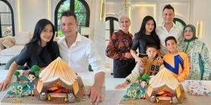Potret Titi Kamal Beri Kejutan Ulang Tahun ke-43 untuk Chrisian Sugiono, Sekeluarga Kompak!