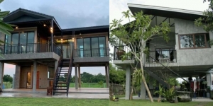 7 Inspirasi Desain Rumah Panggung Modern Beton yang Anti Banjir dan Kokoh