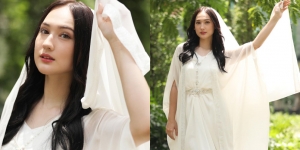 Deretan Potret Laura Moane Pakai Dress Kaftan Putih, Cantik bak Bidadari Jatuh dari Langit