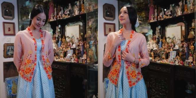Potret Anya Geraldine Liburan ke Singapura, Tampil Anggun Pakai Kebaya Khas Negeri Singa