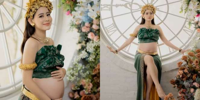 Potret Maternity Shoot Laura Theux, Pamer Baby Bump Pakai Baju Adat Bali