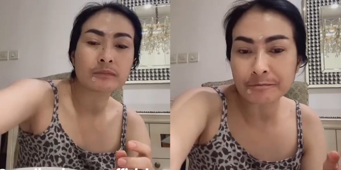Momen Iis Dahlia Tampil Tanpa Make Up di Kamera, Disebut Ganteng karena Kumisnya
