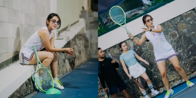 9 Foto Dinda Kirana Saat Main Tenis, Tetap Tampil Kece Meski Sedang Berolahraga