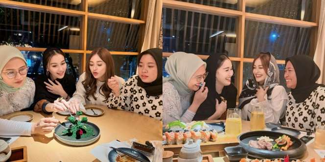 Seru Banget, 8 Foto Ayu Ting Ting Bukber dengan Sahabat Non Artisnya di Tengah Kesibukan Bekerja