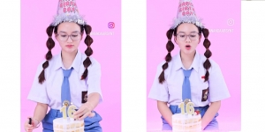 Pakai Seragam SMA dengan Rambut Dikuncir, Ini Foto-Foto Perayaan Ulang Tahun Nanda Arsyinta yang Seru Banget!