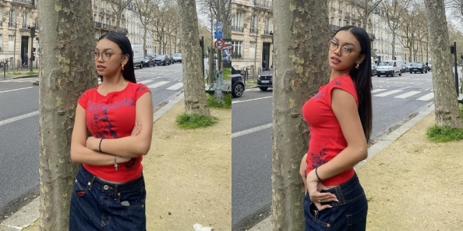 Gaya Terbaru Naura Ayu di Pinggir Jalanan Paris, Vibesnya Disebut Seperti Mia Khalifa