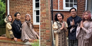 9 Foto Armand Maulana dan Dewi Gita Rayakan Hari Raya Idul Fitri di Inggris, Sekalian Jenguk sang Anak