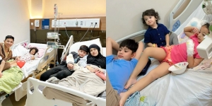 Akibat DBD, Ini Foto Keluarga Fairuz A Rafiq dan Sonny Septian yang Rayakan Idul Fitri di Rumah Sakit 
