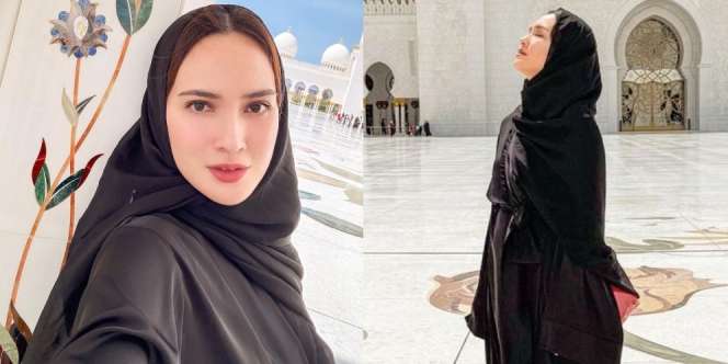 Dikira Mualaf, Ini 7 Foto Shandy Aulia Pakai Kerudung Saat Liburan ke Abu Dhabi