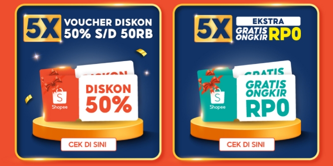 Promo Shopee 5.5, Ada Bocoran Kode Voucher Diskon 50% sampai Rp200 ribu!