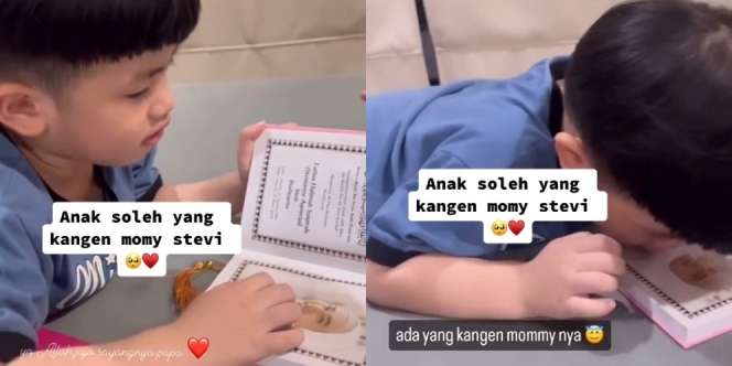 Rindu Sang Ibu, Ini Momen Jojo Lihat Foto Stevie Agnecya: Kok Mommy Ada di Buku?