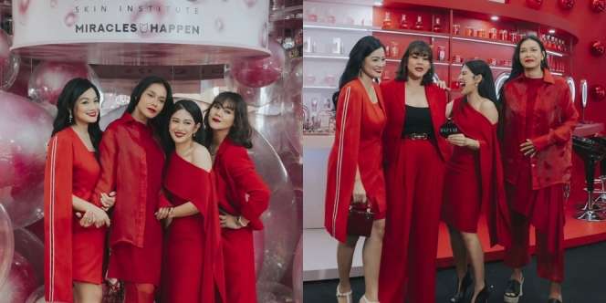 Foto Geng AADC Reunian dengan Gaya Merah Merona, Cantik dan Awet Muda!