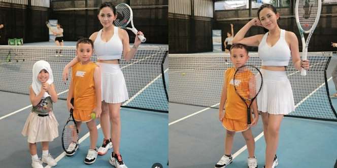 8 Foto Xabiru dan Chava yang Mulai Aktif Latihan Tenis, Lincah dan Cepat Tanggap Banget!