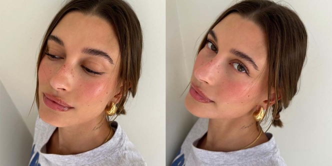 Dipopulerkan Hailey Bieber, Strawberry Makeup Look Jadi Tren Riasan Wajah yang Fresh dan Sweet