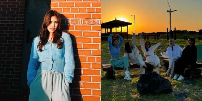 10 Foto Syahnaz Sadiqah dan Caca Tengker Nikmati Liburan ke Pulau Jeju, Pemandangannya Estetik!