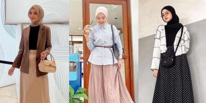 Mix and Match Rok untuk Wanita Berhijab Buat Outfit Ngantor, Dijamin Eye Catching!