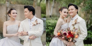 9 Foto Resepsi Pernikahan Mahalini dan Rizky Febian di Bali, Kenakan Gaun Pengantin dari Hian Tjen