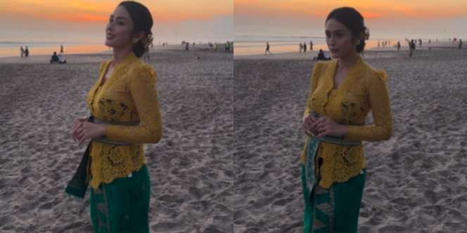 Selvi Kitty Kenakan Kebaya Kutu Baru saat di Bali, Terpancar Kecantikan dan Body Goalsnya