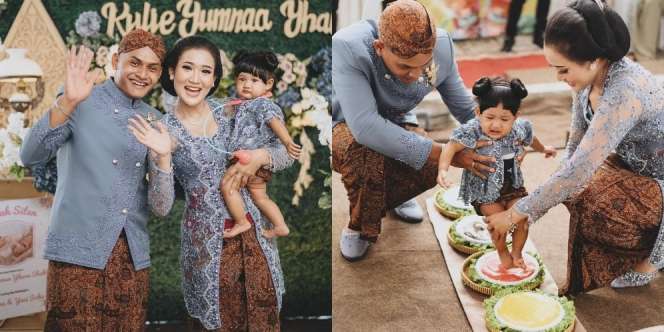 7 Foto Momen Tedak Sinten Anak Yeni Inka yang Kental dengan Adat Jawa, Wajah Cantik Baby Key Jadi Perhatian