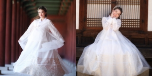 8 Foto Rebecca Klopper dengan Balutan Hanbok, Penampilannya Mirip Eonnie-eonnie Korea!