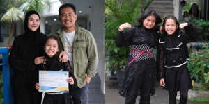 10 Foto Citra Kirana dan Rezky Adhitya dengan Busana Lebaran, Family Goals Banget!