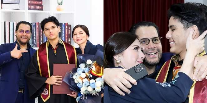 Potret Xavier Anak Cut Keke Wisuda, Terpancar Wajah Puas dan Bangga!