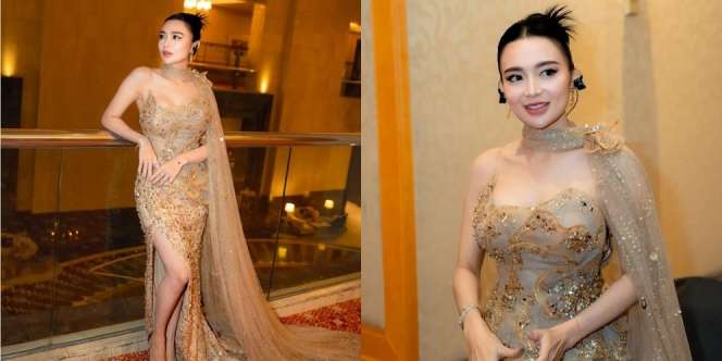 8 Potret Wika Salim Pakai Dress Warna Kulit di Acara AIA PD AWARD 2024, Makin Shining!