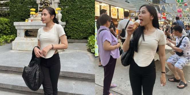 Foto Prilly Latuconsina Liburan ke Bangkok, Bare Face dan Body Langsingnya Tuai Pujian