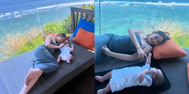 Sekalian Pulang Kampung, Ini 8 Foto Laura Theux Ajak Baby V Liburan ke Bali