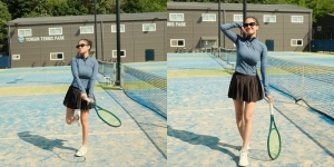 8 Foto Azizah Salsha Latihan Tenis di Korea Selatan, Makin Bahagia Temani Suami Keliling Dunia