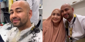 10 Foto Raffi Ahmad Cukur Rambut hingga Botak Saat di Tanah Suci, Reaksi Keluarga Auto Syok!