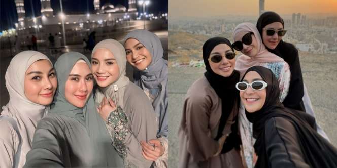 Ipar adalah Bestie, Ini Potret Kekompakan Nagita Slavina, Syahnaz Sadiqah, Nissya Ahmad, dan Caca Tengker saat Ibadah Haji