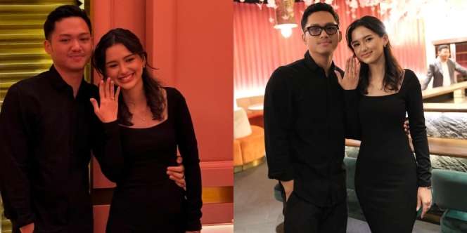 Deretan Foto Gaya Azriel dan Sarah Menzel Kompak Pamer Cincin Lamaran, Langsung Nikah Nih?