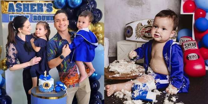 Potret Perayaan Ulang Tahun Baby Asher Anak Randy Pangalila, Gemes Banget jadi Petarung Kecil