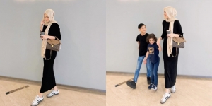 Kompak Pakai Dress Kembaran, Ini Deretan Foto Sarah Menzel yang Ikutan Kondangan Bareng Keluarga Azriel