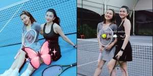 7 Foto Felicya Angelista dan Furry Citra di Lapangan Tennis, Tetap Cantik Meski Banjir Keringat