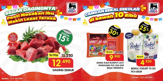 Promo Superindo 8-11 Juli 2024, Belanja Lebih Hemat di Edisi Kembali Sekolah Hingga Kebutuhan Pokok dengan Harga Terjangkau!