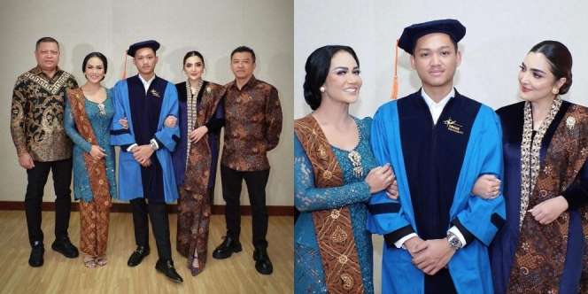 Deretan Foto Kompak Keluarga Kris Dayanti dan Anang Dampingi Wisuda Kelulusan S1 Azriel Hermansyah