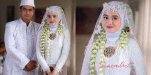 Dikira Beneran, Ini 8 Foto Syifa Hadju dan Teuku Ryan Nikah di Sinetron